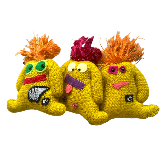 Troll Series, Mini Knitted Dolls